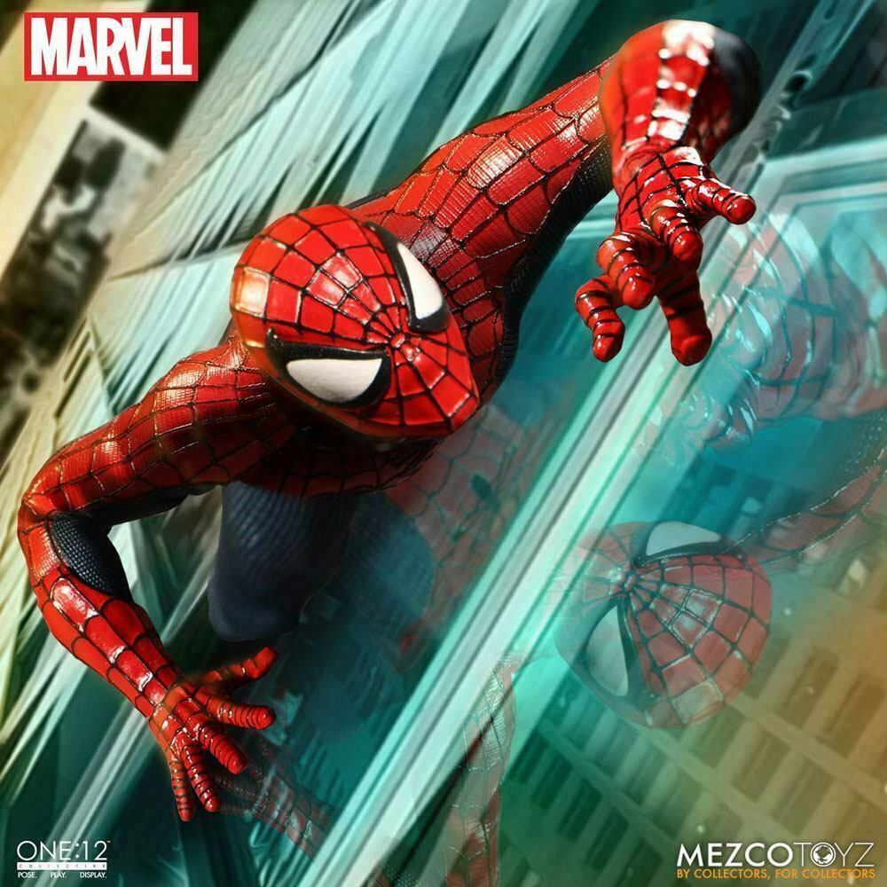 Homem Aranha Classico 15 Cm Mafex 075 The Amazing Spider-man