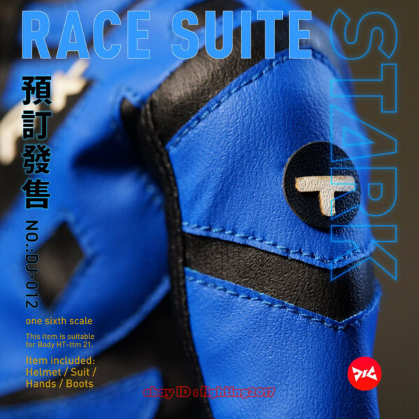 DJ Custom 1/6  Scale Race Suit & Racing Helmet Combo (Set de Acessórios 1/6) - Imagem 4