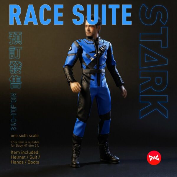 DJ Custom 1/6  Scale Race Suit & Racing Helmet Combo (Set de Acessórios 1/6) - Imagem 5