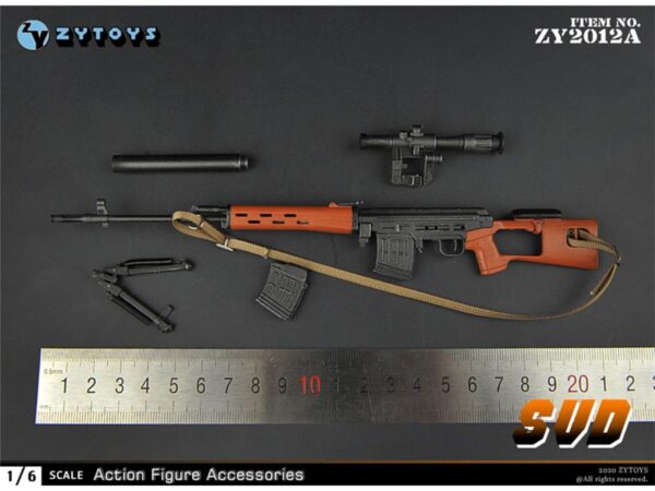 ZY Toys SVD Rifle 1/6 Accessory Set - ZY2012A