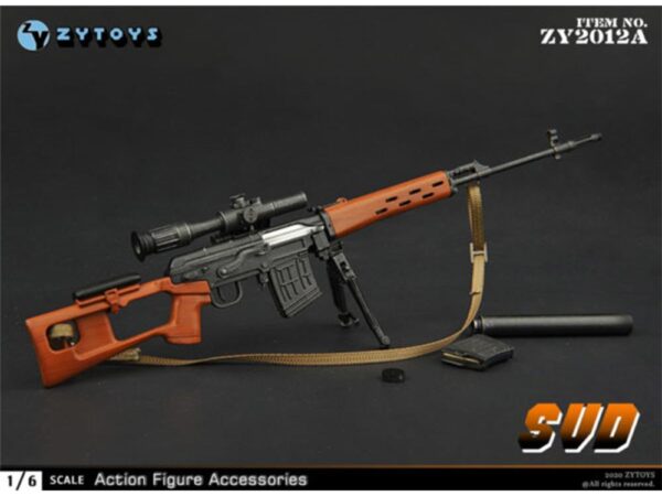 ZY Toys SVD Rifle 1/6 Accessory Set - ZY2012A - Imagem 2