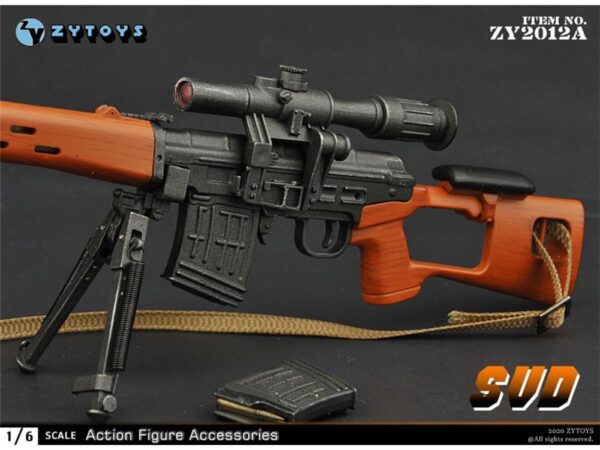 ZY Toys SVD Rifle 1/6 Accessory Set - ZY2012A - Imagem 3