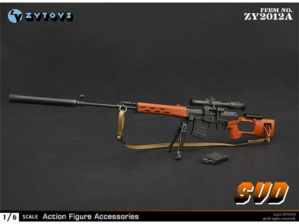 ZY Toys SVD Rifle 1/6 Accessory Set - ZY2012A - Imagem 6