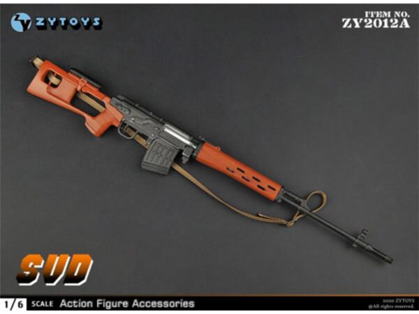 ZY Toys SVD Rifle 1/6 Accessory Set - ZY2012A - Imagem 4