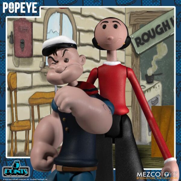 Popeye Classic Comic Strip 5 Points Deluxe Boxed Set - Imagem 3