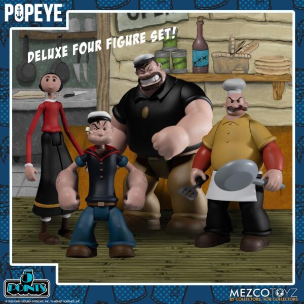Popeye Classic Comic Strip 5 Points Deluxe Boxed Set - Imagem 2