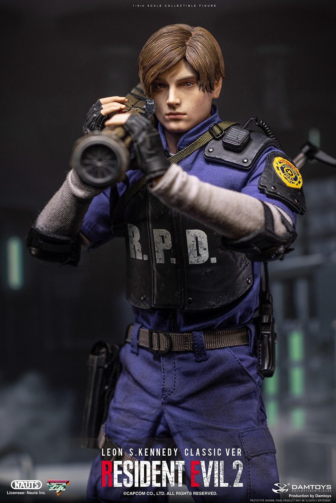 Pré-venda DAMTOYS DMS037 1/6 Resident Evil 2 LEON S. KENNEDY Classic ver –  GsToyzzz