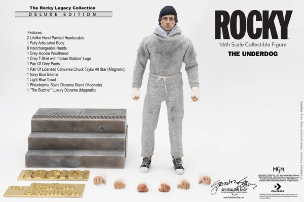 Pré-venda Sly Stallone Shop ROCKY "The Underdog" Deluxe Edition Sixth Scale Action Figure