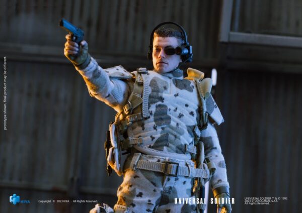 Pré-venda Hiya Toys Universal Soldier Exquisite Super Series Luc Deveraux 1/12 Scale PX Previews Exclusive Action Figure - Imagem 3