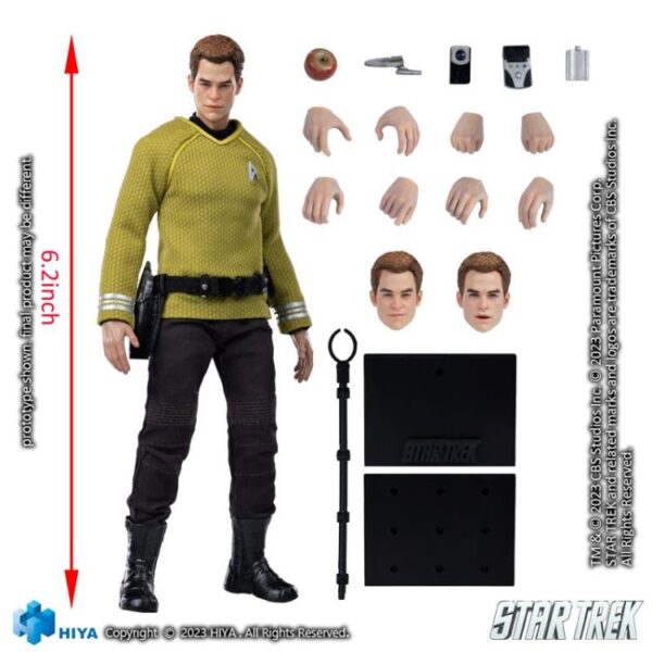 Pré-venda Hiya Toys Star Trek (2009) Exquisite Super Series James T. Kirk 1/12 Scale PX Previews Exclusive Action Figure