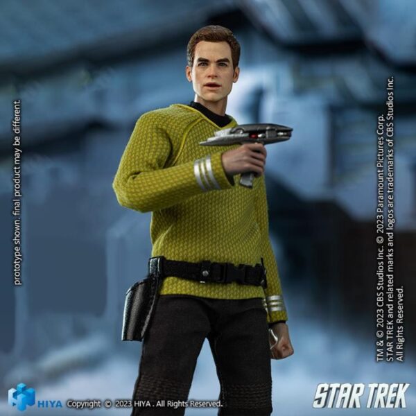 Pré-venda Hiya Toys Star Trek (2009) Exquisite Super Series James T. Kirk 1/12 Scale PX Previews Exclusive Action Figure - Imagem 7