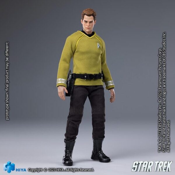 Pré-venda Hiya Toys Star Trek (2009) Exquisite Super Series James T. Kirk 1/12 Scale PX Previews Exclusive Action Figure - Imagem 4