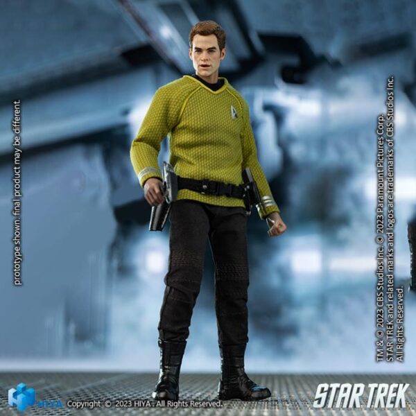 Pré-venda Hiya Toys Star Trek (2009) Exquisite Super Series James T. Kirk 1/12 Scale PX Previews Exclusive Action Figure - Imagem 9