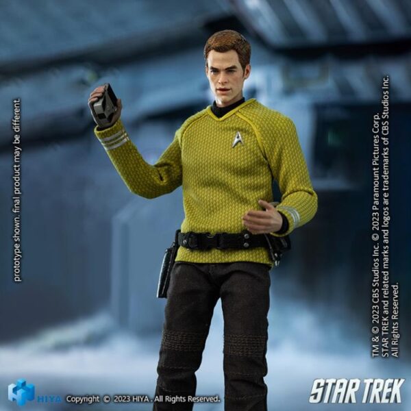 Pré-venda Hiya Toys Star Trek (2009) Exquisite Super Series James T. Kirk 1/12 Scale PX Previews Exclusive Action Figure - Imagem 6