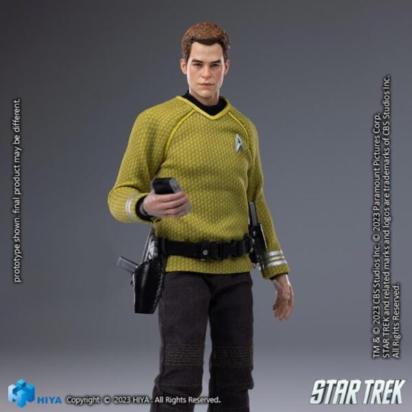 Pré-venda Hiya Toys Star Trek (2009) Exquisite Super Series James T. Kirk 1/12 Scale PX Previews Exclusive Action Figure - Imagem 3