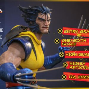 Pré-venda Hono Studio x Hot Toys Marvel Comics HS06 Wolverine (Unmasked) 1/6th Scale Collectible Figure