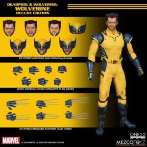 Pré-venda Mezco Deadpool & Wolverine One:12 Collective Wolverine (Deluxe Edition) Action Figure
