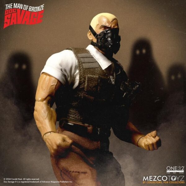 Pré-venda Mezco Doc Savage: The Man of Bronze One:12 Collective Doc Savage (Deluxe Edition) Action Figure - Imagem 8