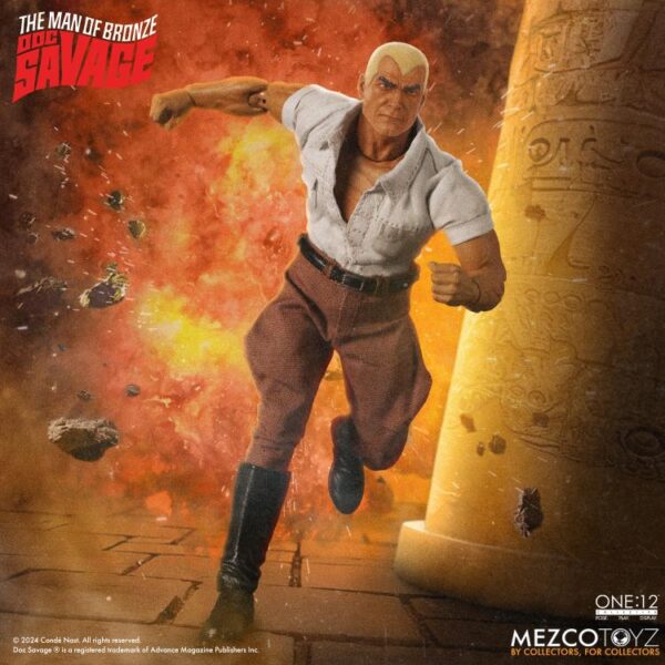 Pré-venda Mezco Doc Savage: The Man of Bronze One:12 Collective Doc Savage (Deluxe Edition) Action Figure - Imagem 7