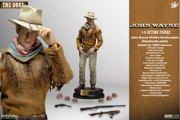 Pré-venda Kaustic Plastik Infinite Statue John Wayne as The Duke Official 1/6 Figure (Standard Version) - Imagem 3
