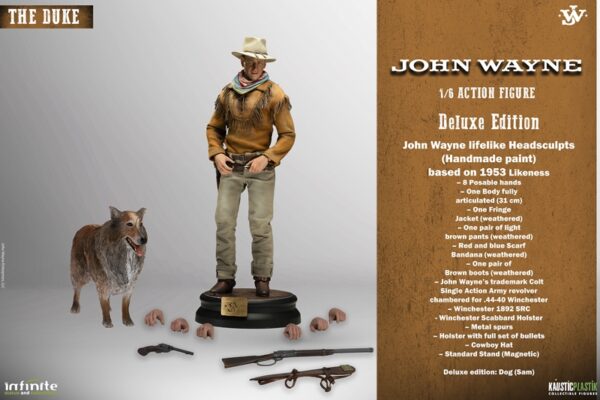 Pré-venda Kaustic Plastik X Infinite Statue John Wayne as The Duke Official 1/6 Figure (Deluxe Version) - Imagem 3