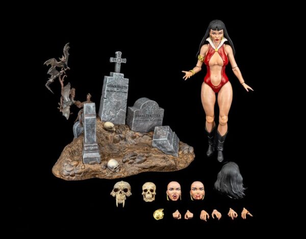 Pré-venda Frazetta Girls Vampirella ICON Collectibles 1/12 Scale Action Figure