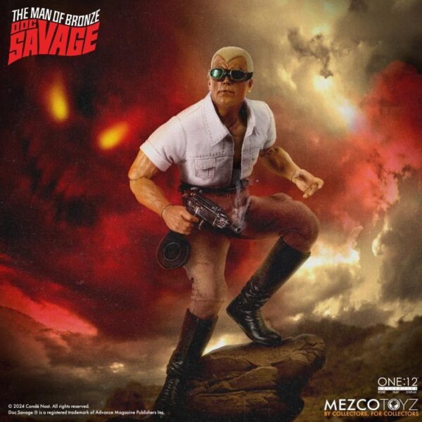 Pré-venda Mezco Doc Savage: The Man of Bronze One:12 Collective Doc Savage (Deluxe Edition) Action Figure - Imagem 10