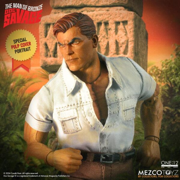 Pré-venda Mezco Doc Savage: The Man of Bronze One:12 Collective Doc Savage (Deluxe Edition) Action Figure - Imagem 4