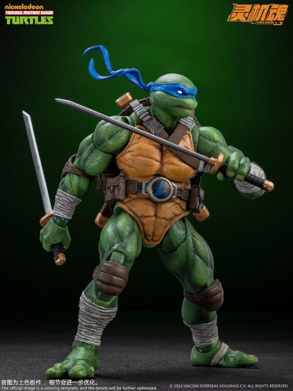 Pré-venda Lingjihun 1/12 Scale TMNT Turtle Leonardo - Imagem 2