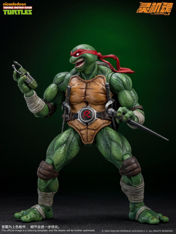Pré-venda Lingjihun 1/12 Scale TMNT Turtle Raphael - Imagem 4
