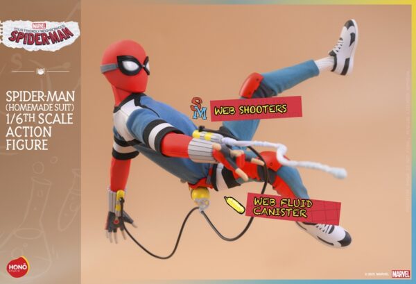 Pré-venda Hono Studio HS07 Spider-Man Homemade Suit 1/6th Scale Collectible Figure - Imagem 4