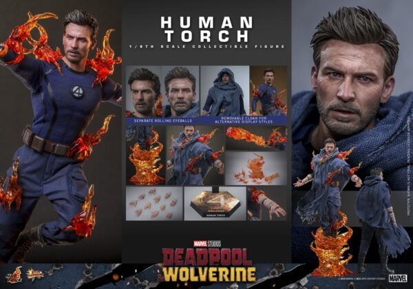 Pré-venda Hot Toys Deadpool & Wolverine MMS789 Human Torch 1/6th Scale Collectible Figure