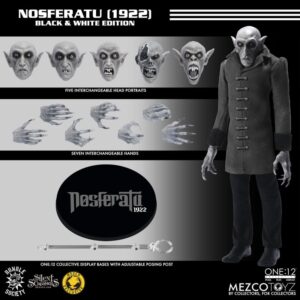 Pré-venda Mezco Nosferatu (1922): Black & White Edition