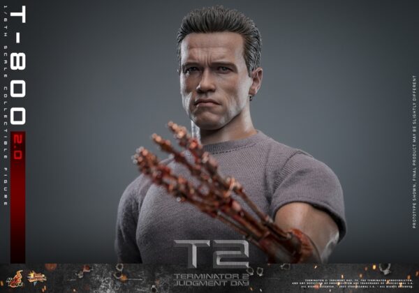 Pré-venda Hot Toys Terminator 2: Judgement Day MMS795 T-800 (2.0) 1/6 Scale Collectible Figure - Imagem 11