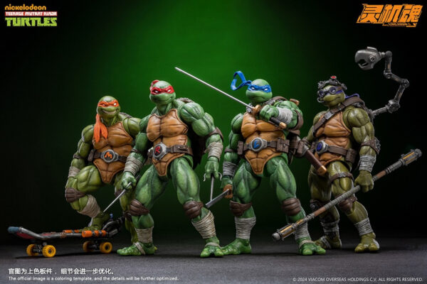 Pré-venda Lingjihun 1/12 Scale TMNT Turtle Michelangelo - Imagem 6