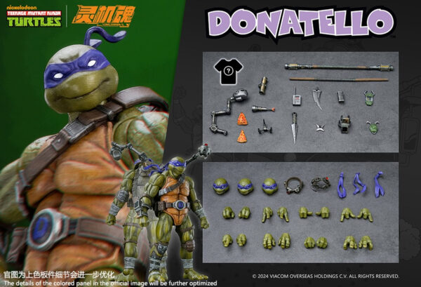 Pré-venda Lingjihun 1/12 Scale TMNT Turtle Donatello