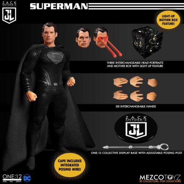 Mezco Snyder's Justice League One:12 Super-Homem (loose) - Imagem 2