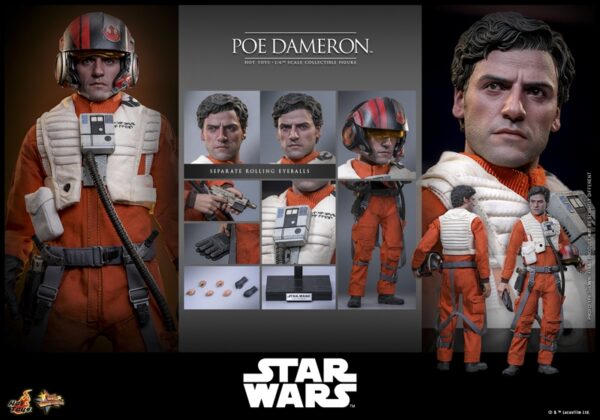 Pré-venda Hot Toys Star Wars: The Force Awakens Poe Dameron 1/6 Scale Figure