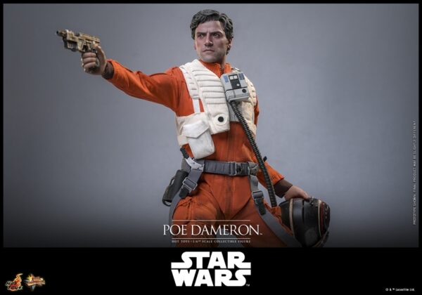 Pré-venda Hot Toys Star Wars: The Force Awakens Poe Dameron 1/6 Scale Figure - Imagem 3