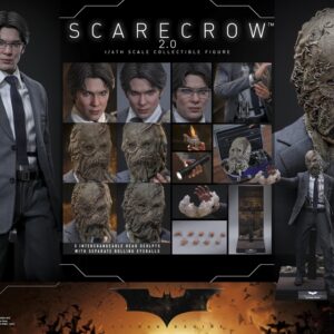 Pré-venda Hot Toys MMS801 1/6 Scale Figure Batman Begins Scarecrow 2.0