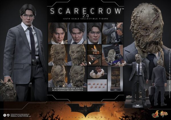 Pré-venda Hot Toys MMS801 1/6 Scale Figure Batman Begins Scarecrow 2.0