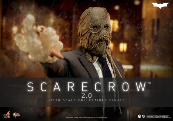 Pré-venda Hot Toys MMS801 1/6 Scale Figure Batman Begins Scarecrow 2.0 - Imagem 9