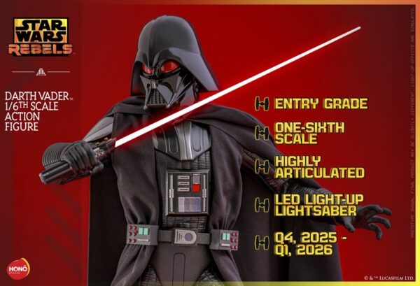 Pré-venda Hot Toys x Hono Studio HS10 1/6 Scale Figure Darth Vader - Imagem 6