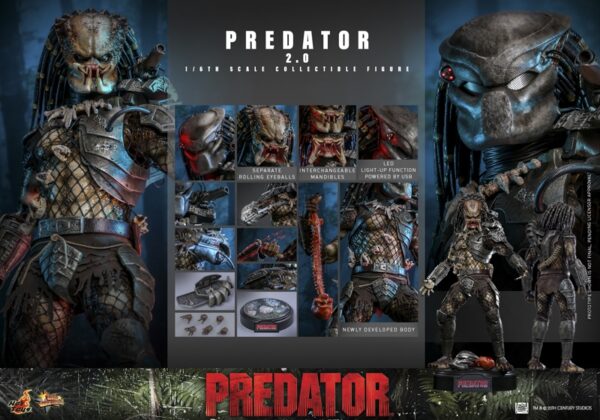 Pré-venda Hot Toys Predator 2.0 - Predator MMS816 1/6 Scale Figure