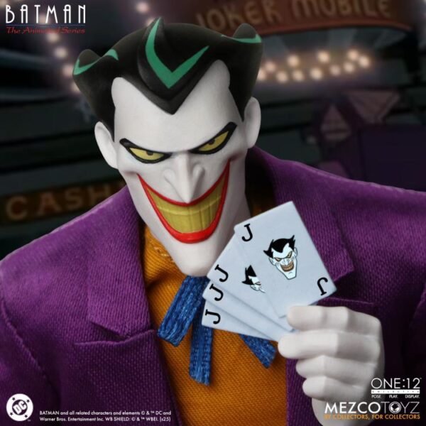 Pré-venda Mezco Batman: The Animated Series One:12 Collective The Joker Action Figure - Imagem 4