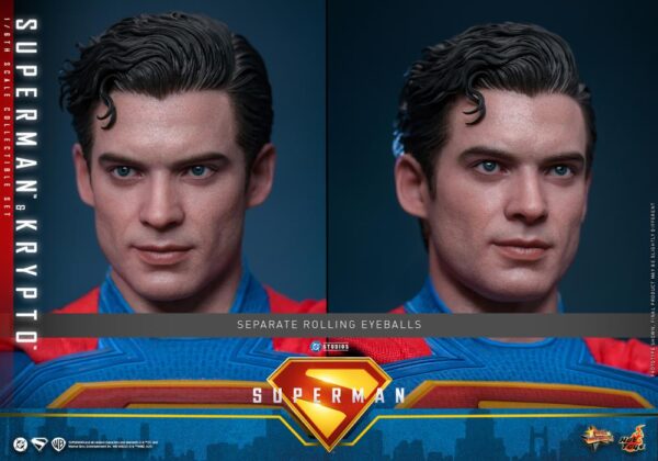 Pré-venda Hot Toys Superman (2025) MMS812 Superman & Krypto 1/6th Scale Collectible Figure Set - Imagem 6