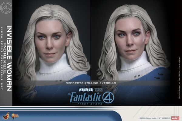 Pré-venda Hot Toys MMS824 The Fantastic Four: First Steps Invisible Woman and H.E.R.B.I.E 1/6 Scale Figure - Imagem 2