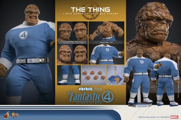 Pré-venda Hot Toys MMS813 The Fantastic Four: First Steps The Thing 1/6 Scale Figure