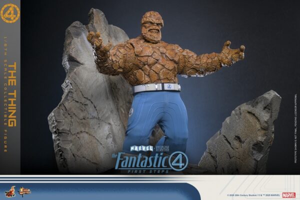 Pré-venda Hot Toys MMS813 The Fantastic Four: First Steps The Thing 1/6 Scale Figure - Imagem 5