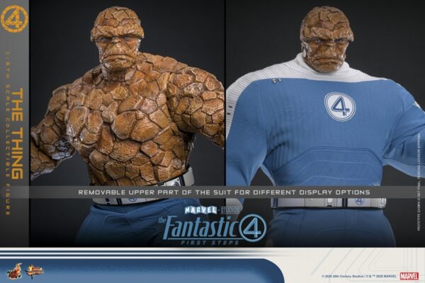 Pré-venda Hot Toys MMS813 The Fantastic Four: First Steps The Thing 1/6 Scale Figure - Imagem 6